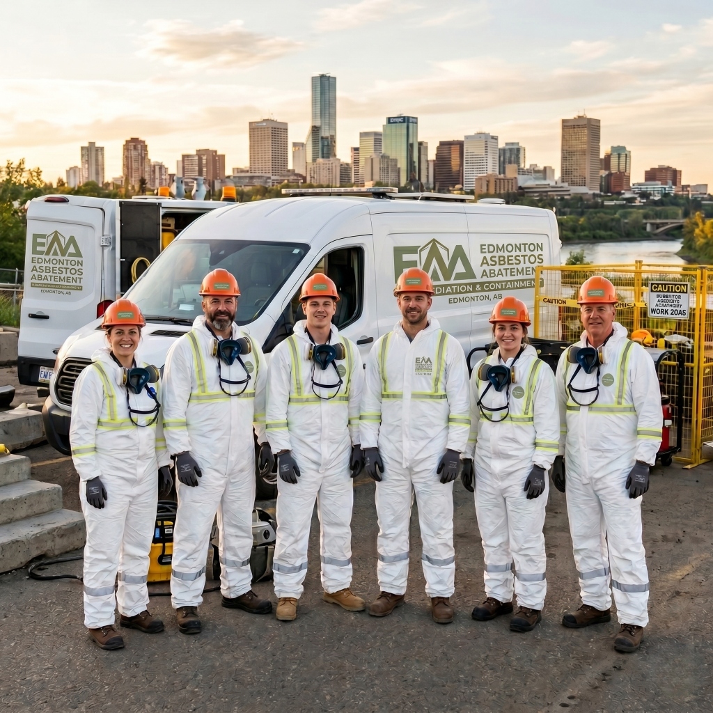 Our professional asbestos abatement team in Edmonton